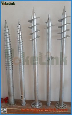 Hot Dip galvanized Ground Screw Pole Anchor