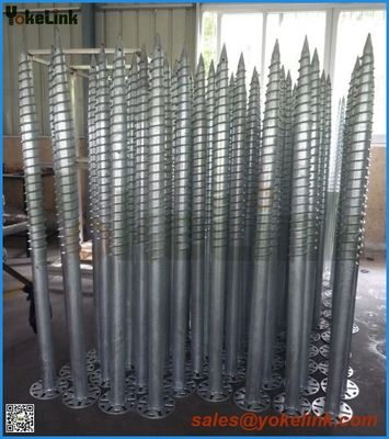 Hot Dip galvanized Ground Screw Pole Anchor