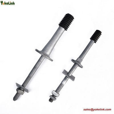 Long Shark / Short Shark Forged steel Crossarm Insulator Pin with Nylon thread For line hardware