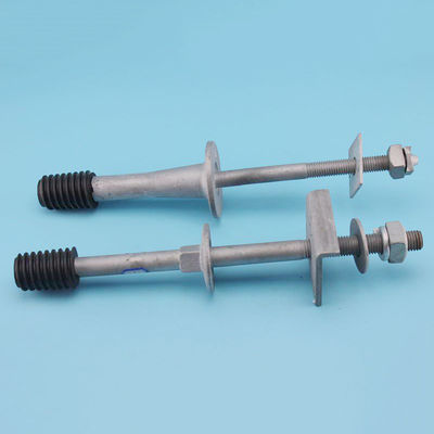 Long Shark / Short Shark Forged steel Crossarm Insulator Pin with Nylon thread For line hardware