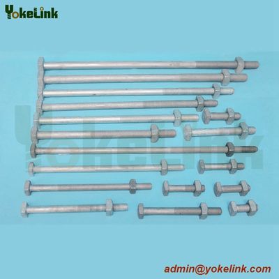 High Quality Forged Steel ASME B18.2.6 machine bolt For Electrical Utilities Hardware