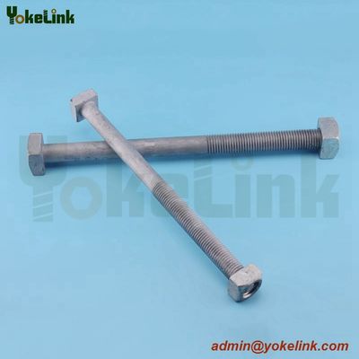 High tensile HDG ANSI C135.10 Sq bolt For Transmission tower