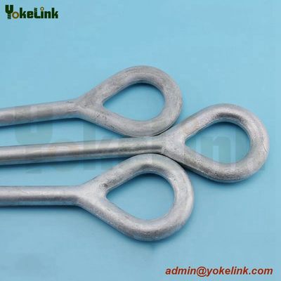 High tensile Galvanized long  CSA Oval Eye bolt For  Rigging hardware