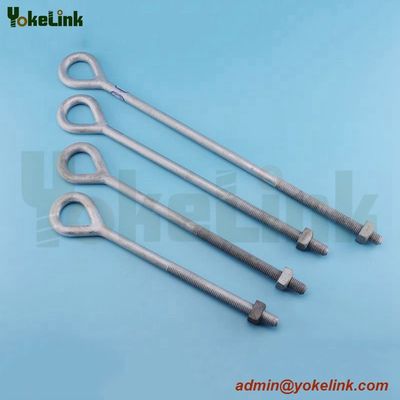 Hot dip galvanized Forged oval eye bolt