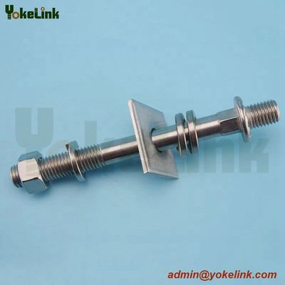 DF19M Series Full-Thread Line Post Insulator Stud Short Shank For Steel Crossarms