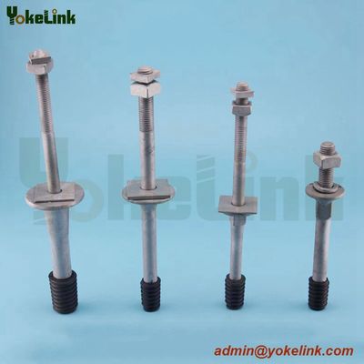 Long shank type Crossarm Pin for 55-3 55-4 55-5 55-6 Porcelain Insulators