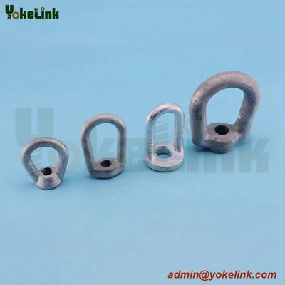 Galvanized pole line hardware forging oval eye nut  for deadend hardware