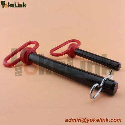 Red Handle Hitch Pin Grade 5 Featuring the red plastisol coated head