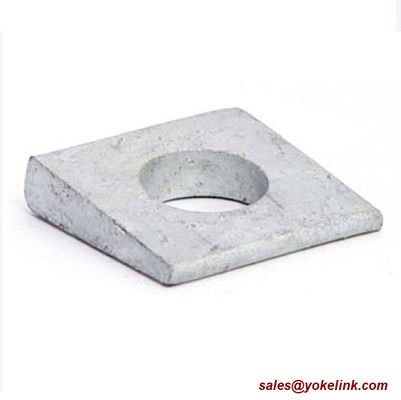 1" Grade F436 Square Beveled Structural Hardened Washer Medium Carbon Steel Plain Finish