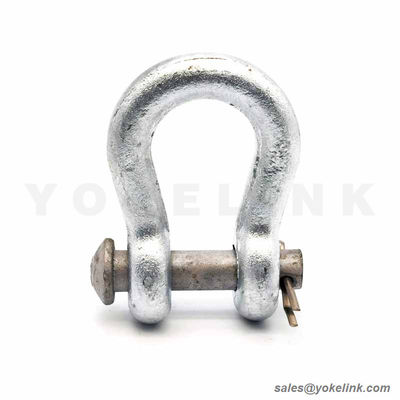 Power Fitting Forged Anchor Shackle U type for Overhead Line