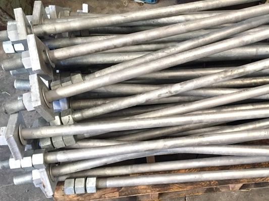 Heavy Structural Bolt F1554 Grade 36/ 55/ 105 Anchor Bolt Staight Type For Industrial Construction
