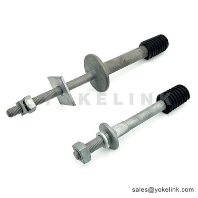 Crossarm Insulator Pin Pole Line Hardware With 1"Nylon Thread Insulator Pin