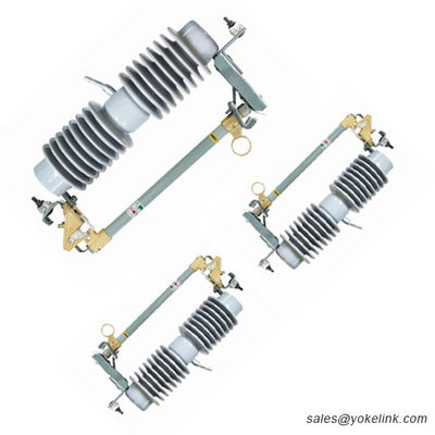 Medium Voltage Pole Mounted 15kv Grey Porcelain Dropout Fuse Cutout