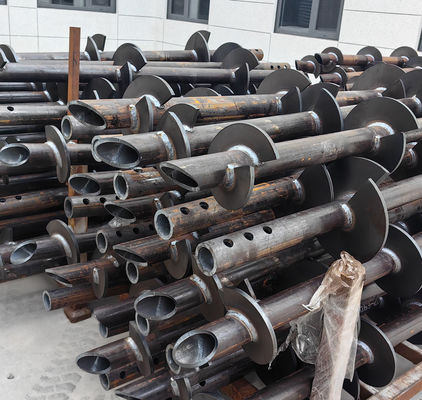 Heavy-Duty Screw Piers Reliable Helical Screw Pile Producer Galvanized Helical Piles For Foundation Repair System