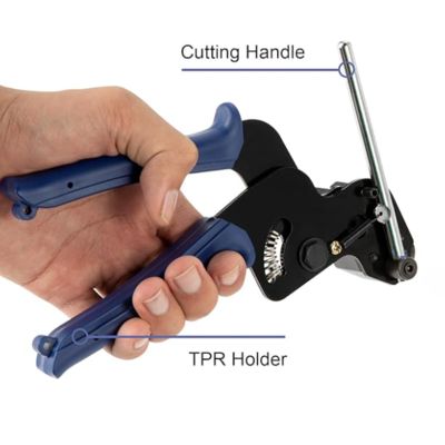 Portable Handle 2.4mm 4.8mm 9mm Stainless Steel Nylon Metal Cable Tie Gun Manual Installation & Cutting Fastening Tool