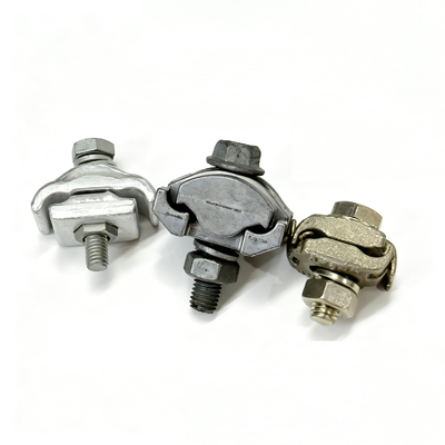 Tin Plated Copper Parallel Groove Clamp, 8-2/0 AWG Aluminum/Stranded Copper Conductor
