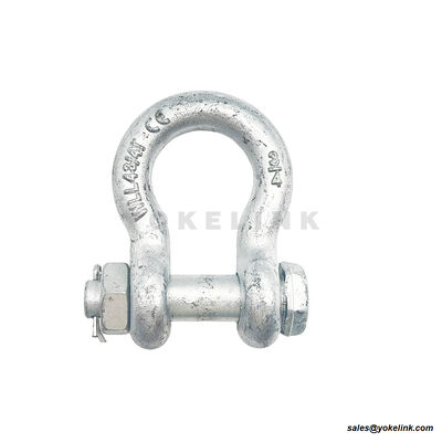 Drop Forged Anchor Shackle | RR-C-271 Heavy Duty Rigging | ASME B30.26 Bow Shackle
