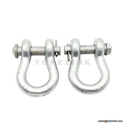Utility Transmission Line Anchor Shackle | Forged Carbon Steel | ASME B30.26 Anchor Shackle