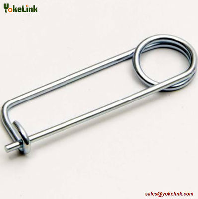 Spring Wire Coiled Tension Safety Pin, Diaper Pin Zinc Finish Safety Pin Wire