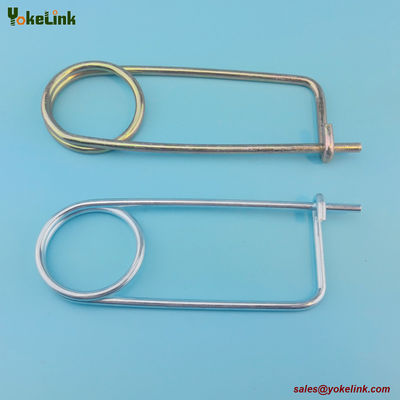 3/8" Spring Wire Coiled Tension Safety Pin, Diaper Pin Zinc Finish Safety Pin Wire