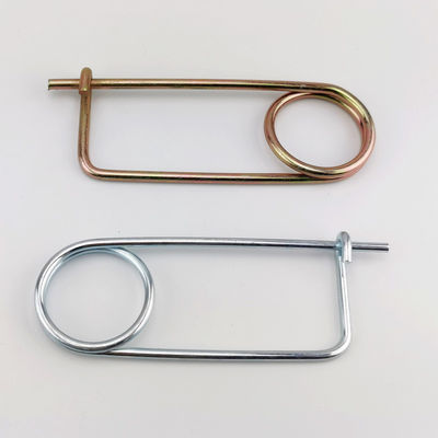 Spring Wire Coiled Tension Safety Pin, Diaper Pin Zinc Finish Safety Pin Wire
