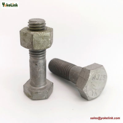 M12X1.75 ASTM F3125M Grade A325M Hot Dipped Galvanized Steel Structural Bolt w/A563 DH Nut & F436 Washer