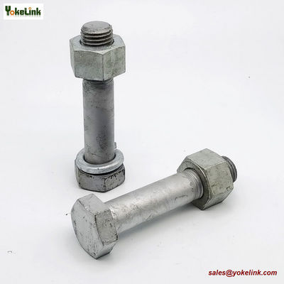 M16 ASTM F3125M Grade A325M Hot Dipped Galvanized Steel Structural Bolt w/A563 DH Nut & F436 Washer