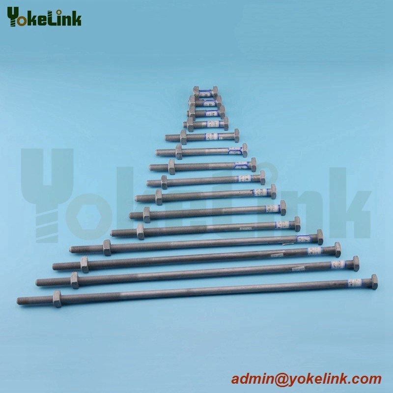 High Quality Forged Steel ASME B18.2.6 Sq bolt For Transmission tower