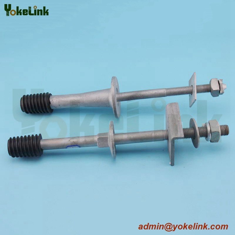 Long shank type Crossarm Pin for 55-3 55-4 55-5 55-6 Porcelain Insulators