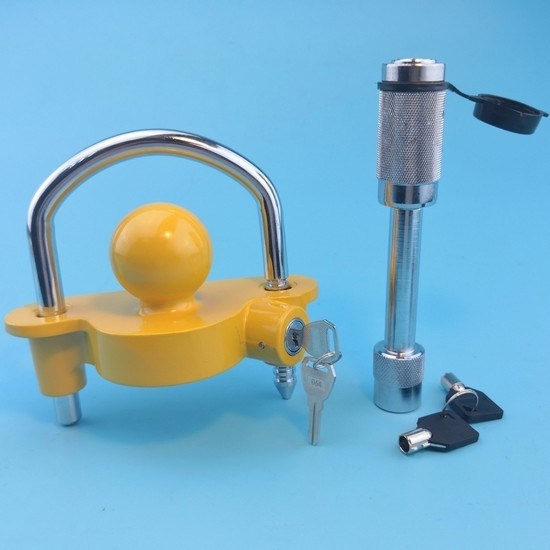 Trailer hitch lock 1-7/8'', 2'' and 2-5/16'' all purpose Adaptable type